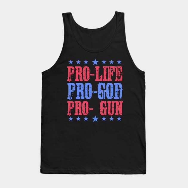 Life God Gun Tank Top by OSCAR BANKS ART